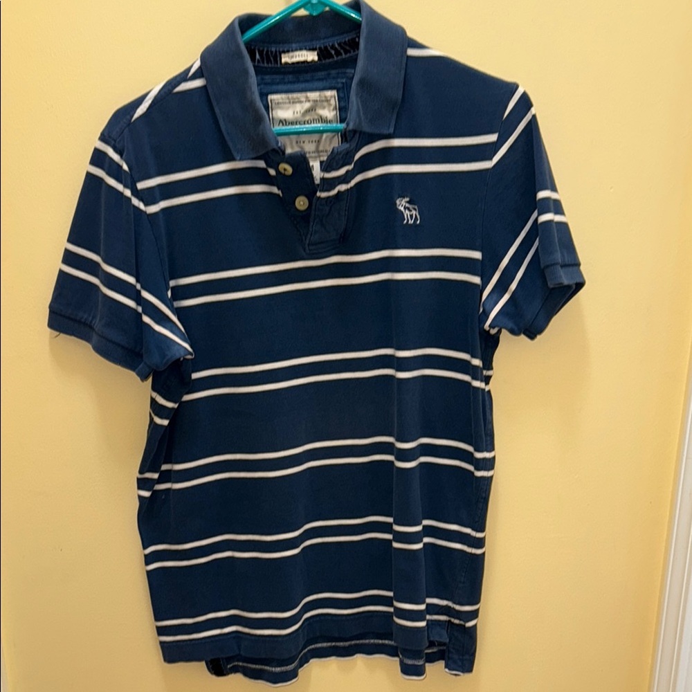 Abercrombie & Fitch Blue Polo Shirt